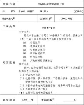 内资担保公司登记注册资本核定及主营范围优化路径解析